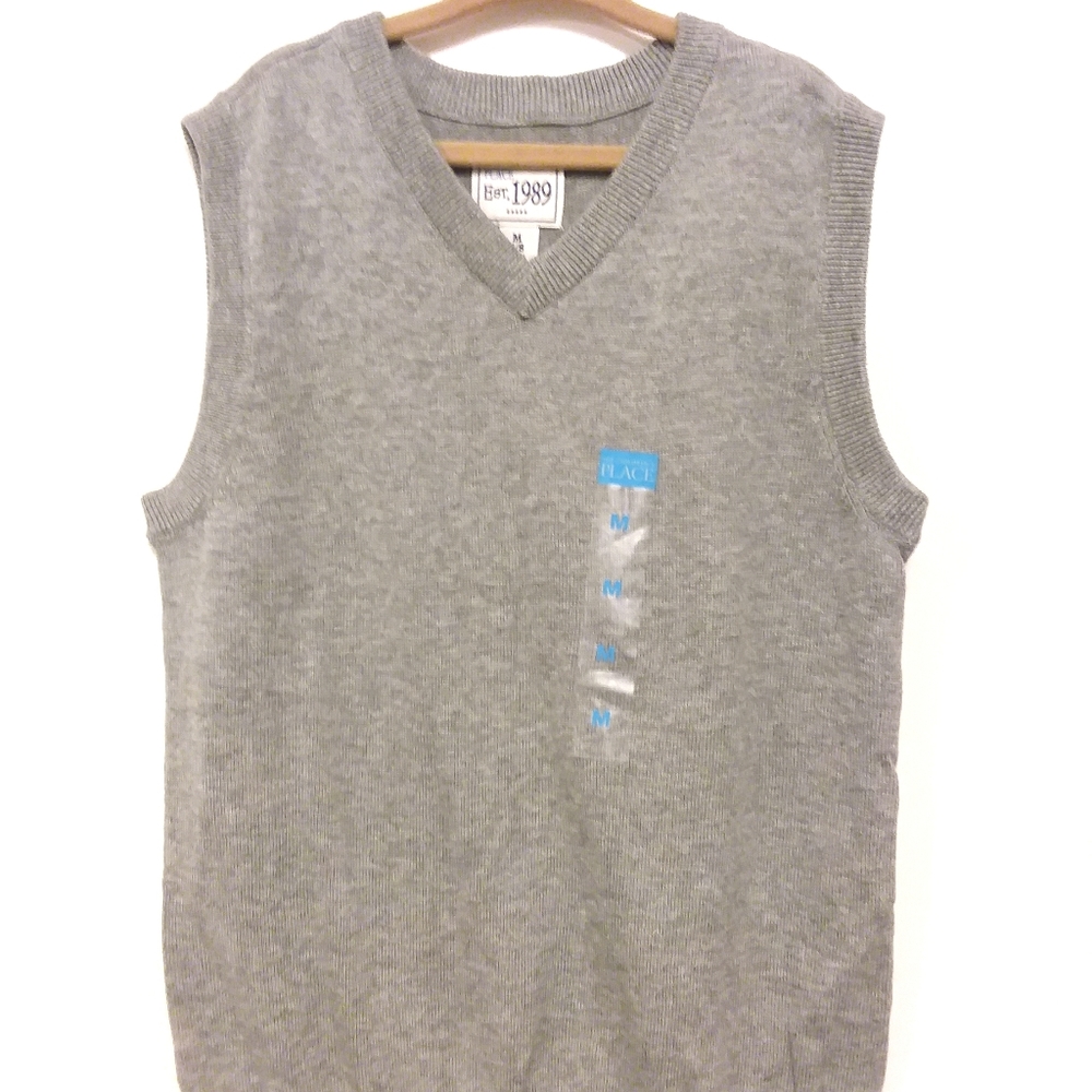 NWT Boys gray sweater vest
